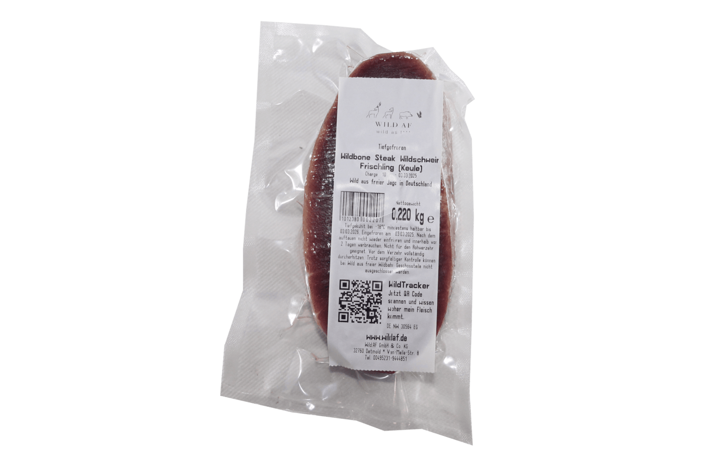Wildbone Steak Frischling vom Wildschwein