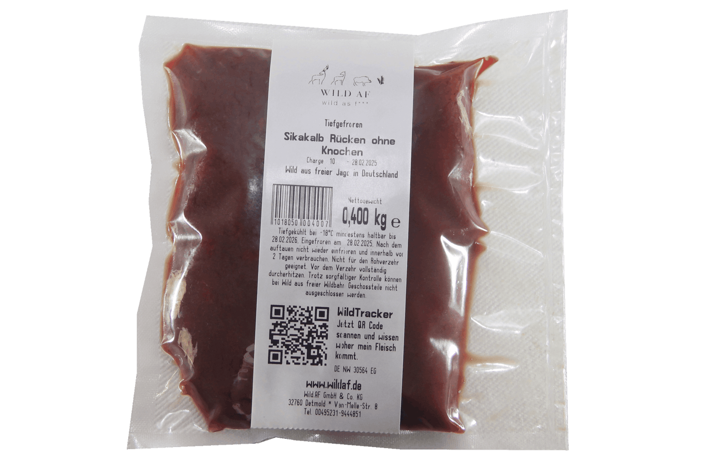 Kalbs Rücken vom Sikahirsch